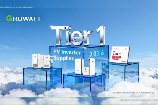 Growatt Recognized as S&P Global Energy Tier 1 PV Inverter Supplier for 2026