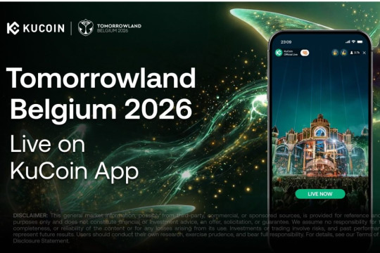 KuCoin Hadirkan Siaran Langsung Tomorrowland Belgium 2026 Secara Resmi di Aplikasi KuCoin
