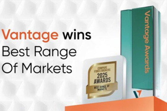 Vantage Markets Raih Penghargaan "Best Range of Markets" dari Compare Forex Brokers pada 2025