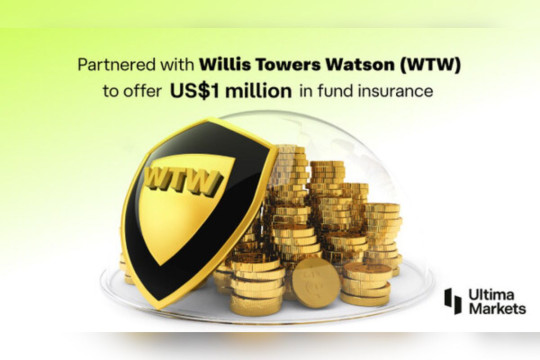 Ultima Markets partnered with Willis Towers Watson (WTW) to offer US$1 million in fund insurance