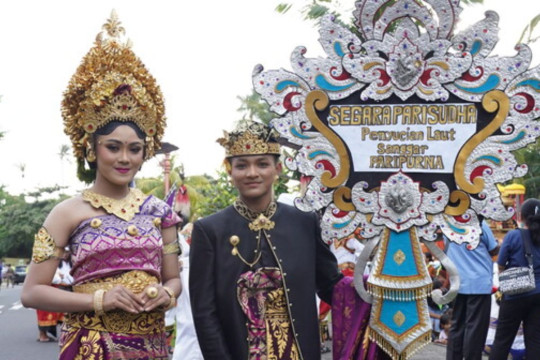 Sebanyak 1200 Seniman dari Berbagai Sanggar Sukses Ramaikan Karnaval Budaya Bali World Water Forum 2024